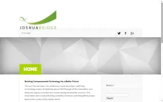 JoshuaBridge website