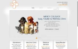 Mercy Crusade Spay, Neuter & Wellness Clinic website