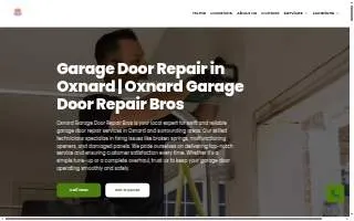 Oxnard Garage Door Repair Bros website
