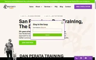 Dan Perata Training and Boarding website