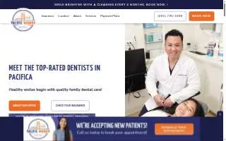 Pacific Manor Dental website
