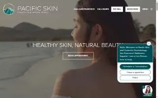 Pacific Skin and Cosmetic Dermatology Marin of Pacifica website