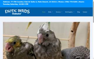 Exotic Birds Unlimited website