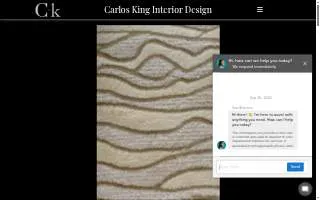 Carlos King Interior Design website