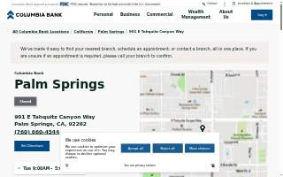 Columbia Bank of Palm Springs