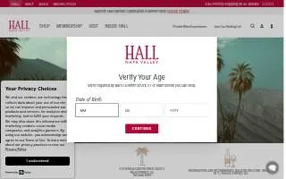 Hall Napa Valley website
