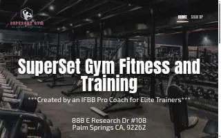 SuperSet Gym Personal Training & Fitness Palm Springs website