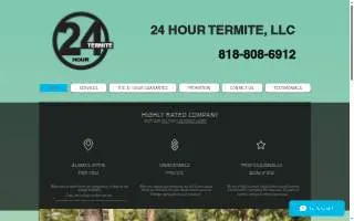 24 Hour Termite, LLC website
