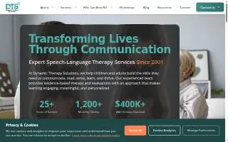 Dynamic Therapy Solutions website