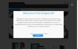 Tech Surgeon AV website