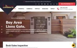 Bay Area Lions Gate website