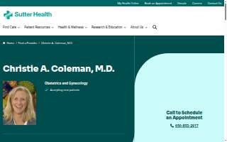 Christie A. Coleman, M.D.