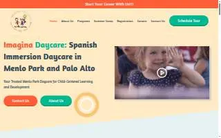 Imagina Daycare website