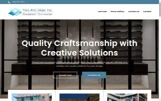 Palo Alto Glass, Inc. website