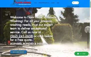 Floor Works Pressure Washing of Paramount website