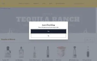 Tequila Ranch Liquor Mart website
