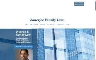Banerjee Family Law website