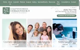 Comprehensive Dermatology Center of Pasadena website