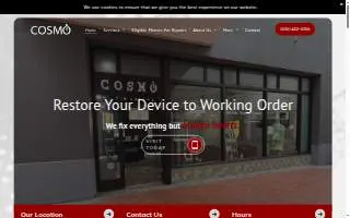 Cosmo Repair of Pasadena website
