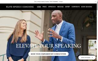 Elite Speech Coaching website