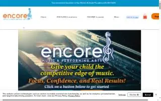 Encore Music South Pasadena website