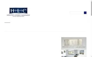 Healthy Living Cardiology of Pasadena website