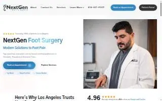 NextGen Foot - Dr. Samvel Keshishyan website