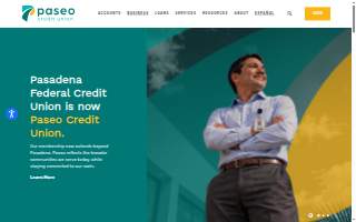 Pasadena Federal Credit Union website