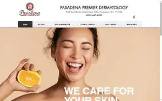 Pasadena Premier Dermatology website