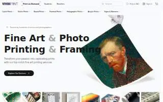 Vivia Print of Pasadena website