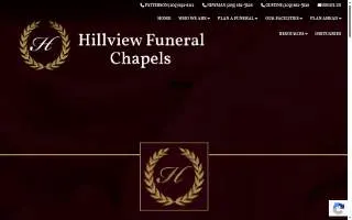 Hillview Funeral Chapel website