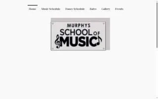 Murphys School of Music website