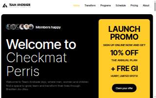 Checkmat Perris - Brazilian Jiu-Jitsu website