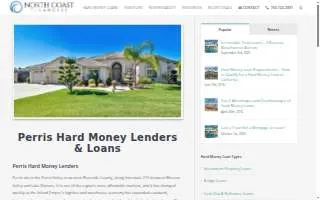 Hard Money Lenders Perris CA website