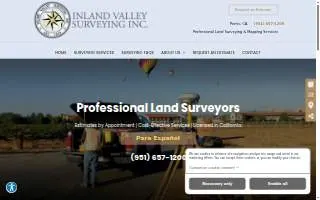 Inland Valley Surveying Inc. of Perris website