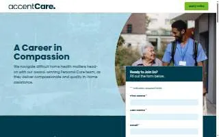 AccentCare Home Health website