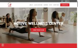 Active Wellness Center website