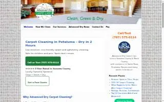Advanced Dry Carpet Care website