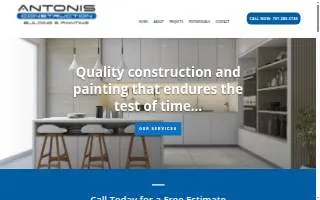 Antonis Construction website