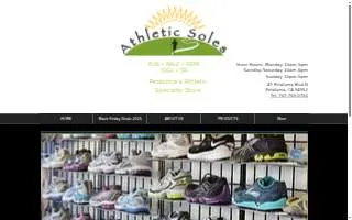 Athletic Soles website