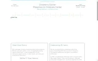 Childrens Corner Preschool website