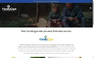 FamilyCare Allergy & Asthma of Petaluma website