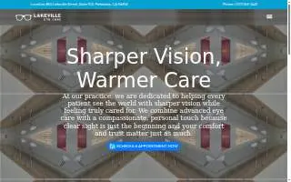 Lakeville Eye Care website