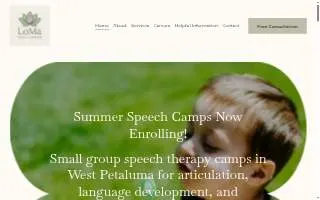 Loma Speech & Language website