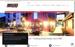 Midstate Construction Corporation website