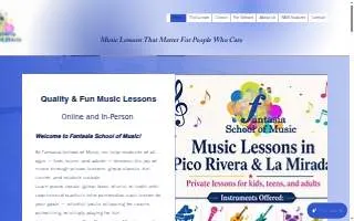 Fantasia School of Music website