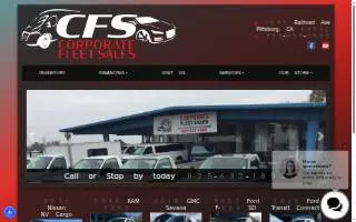 Corporate Fleet Sales website