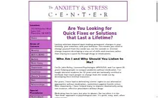 Anxiety & Stress Center of Placentia website