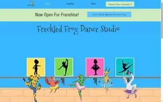 Freckled Frog Dance Studio of Placentia website