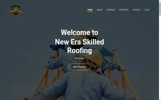 New Era Skilled Roofing website